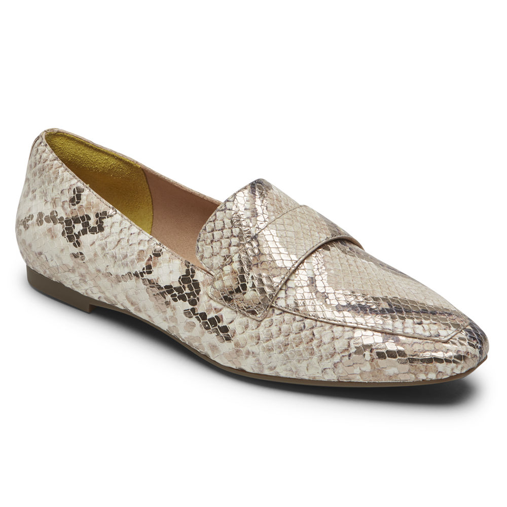 Rockport Womens Total Motion Laylani - Loafers Beige - ZCV820694